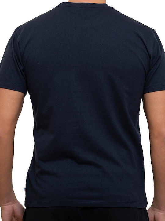 Russell Athletic Ανδρικό T-shirt Navy Μπλε με Στάμπα