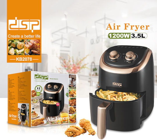 DSP Air Fryer 3.5lt Γκρι KB2078