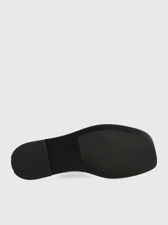 Din piele Sandale casual damă cu Curea în Culoare Alb