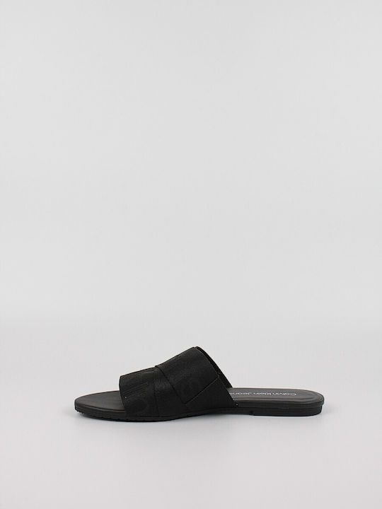 Calvin Klein Women's Flat Sandals Flatforms in Black Color