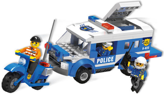 Blocki Building Blocks My Police Pursuit Van & Bike for 6+ Years 188 Pieces