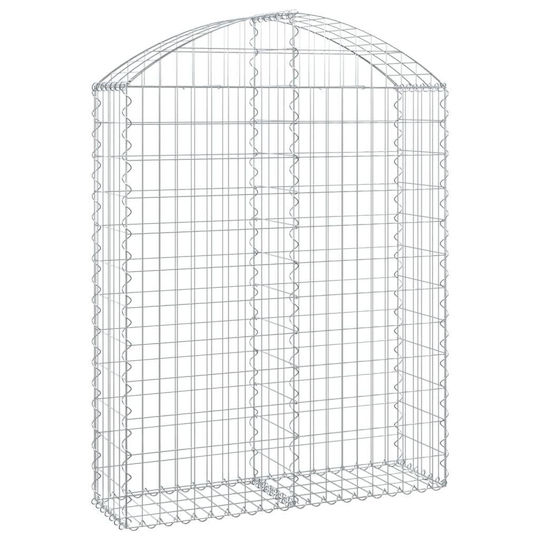 vidaXL Кутия Gabin за Ограда на Градина от Стомана 100x30x120бр 1бр Сребрист