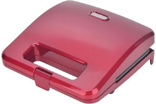 Silver LW-080R Τοστιέρα με Κεραμικές Πλάκες για 2 Τοστ 800W Κόκκινη