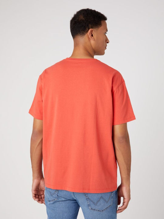 Wrangler Slogan T-shirt Paprika