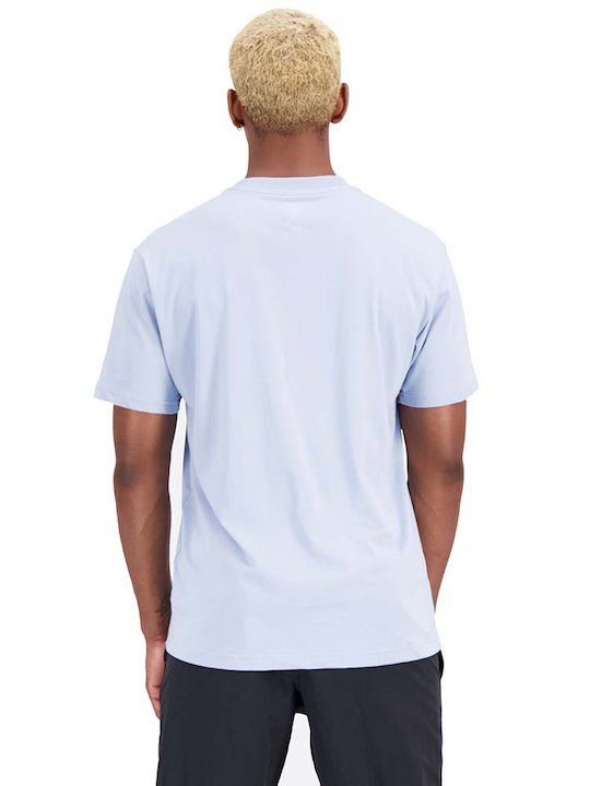 New Balance Ανδρικό T-shirt Γαλάζιο με Λογότυπο