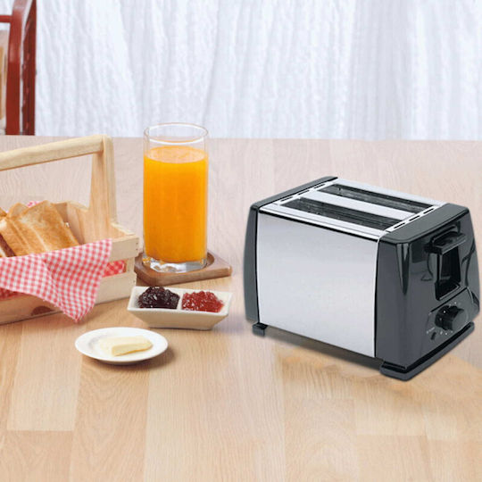 Rosberg Φρυγανιέρα 2 Θέσεων 750W Inox