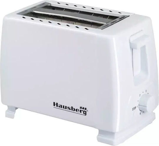 Hausberg Hausberg HB-150AB Тостер Двуместна 750W Бяла