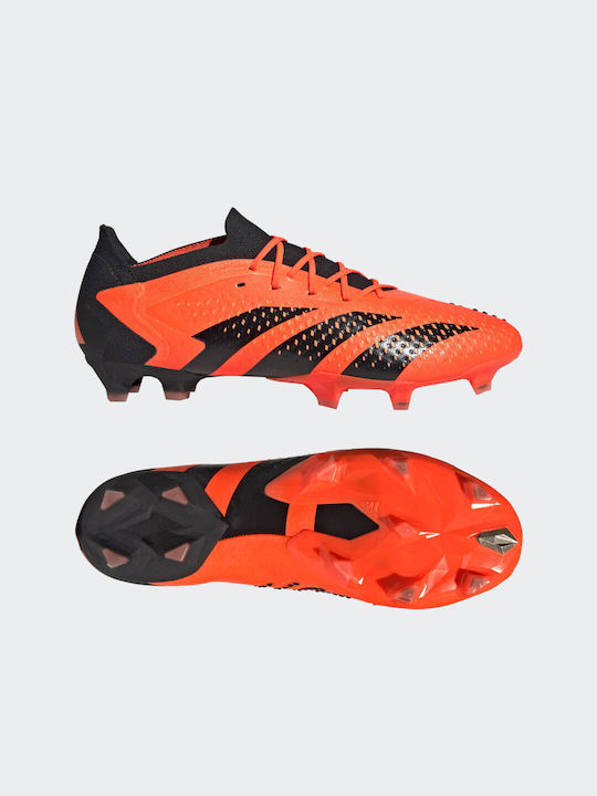 Adidas Low Football Shoes FG with Cleats Team Solar Orange / Core Black