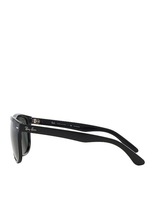 Ray Ban Boyfriend Unisex Ochelari de soare cu Negru Cadru și Verde Polarized Lentilă RB4147 601/58