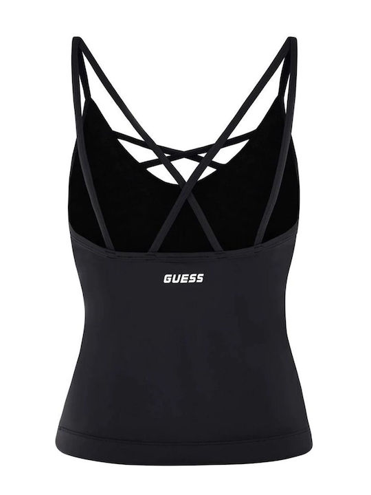 Guess Women's Athletic Blouse with Straps Black