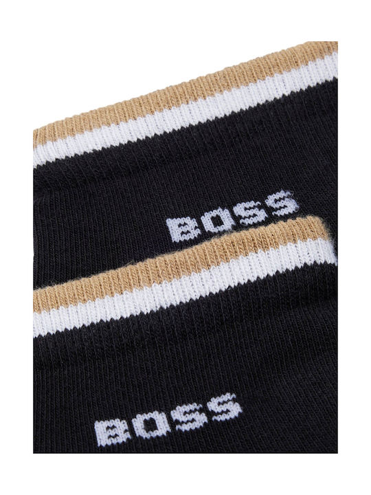 Boss Ανδρικές Μονόχρωμες Κάλτσες Μαύρες 2Pack