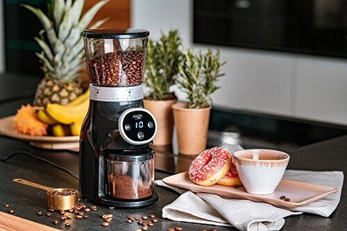 Adler Râșniță electrică pentru cafea 300W cu capacitate de boabe 300gr și 31 niveluri de măcinare Negru