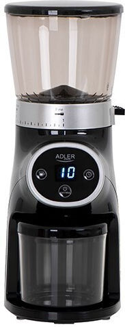 Adler Râșniță electrică pentru cafea 300W cu capacitate de boabe 300gr și 31 niveluri de măcinare Negru