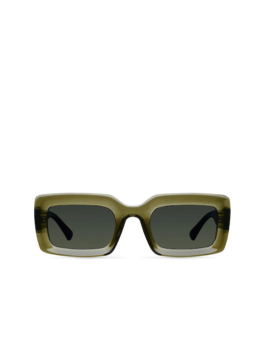 Meller Nala Sunglasses with Moss Olive Plastic Frame and Green Polarized Lens NL-MOSSOLI