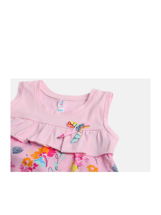 Kids' Set with Shorts Summer 2pcs Pink