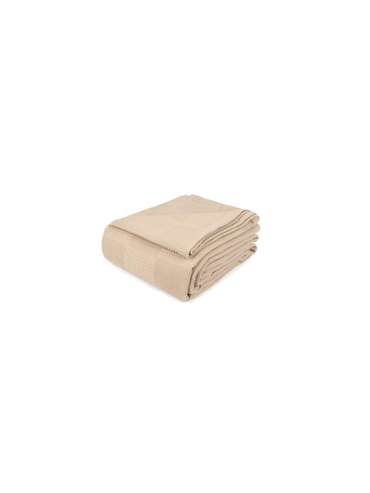 Mc Decor Blanket Nursery Swaddling Blankets Waffle Beige 100x105cm