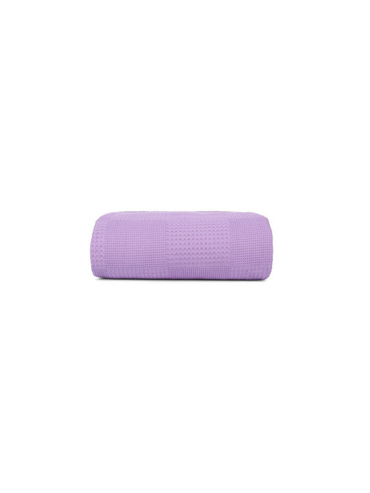 Mc Decor Blanket Nursery Swaddling Blankets Waffle Purple 100x105cm