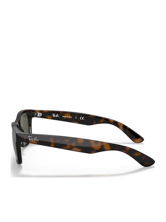 Ray Ban Wayfarer Unisex Sunglasses with Brown Tartaruga Plastic Frame and Brown Lens RB2132 902L