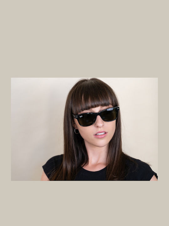 Ray Ban Wayfarer Unisex Sunglasses with Brown Tartaruga Plastic Frame and Brown Lens RB2132 902L