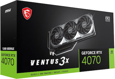 MSI GeForce RTX 4070 12GB GDDR6X Ventus 3X 12G OC Κάρτα Γραφικών