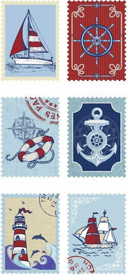 Folia Vintage Stickers Postage Stamp
