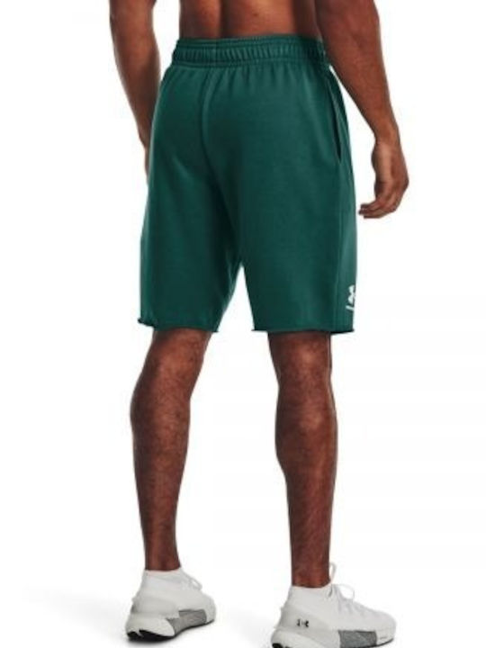 Under Armour Rival Terry Men's Athletic Shorts Coastal Teal / Onyx White