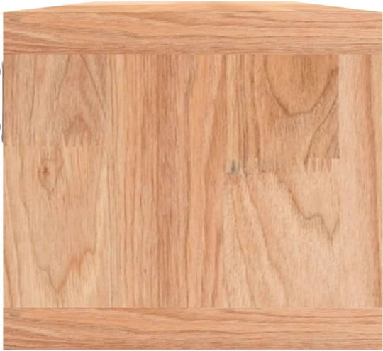 Wandregal aus Walnuss Braun 62x18x16cm