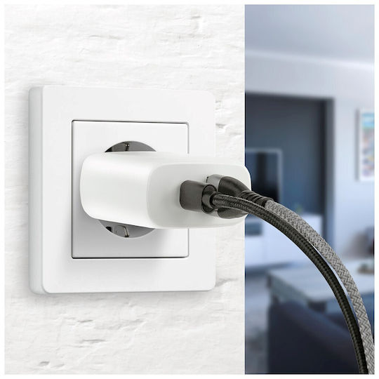 everActive Φορτιστής Χωρίς Καλώδιο με Θύρα USB-A και Θύρα USB-C 26W Quick Charge 3.0 Λευκός (SC-370Q)