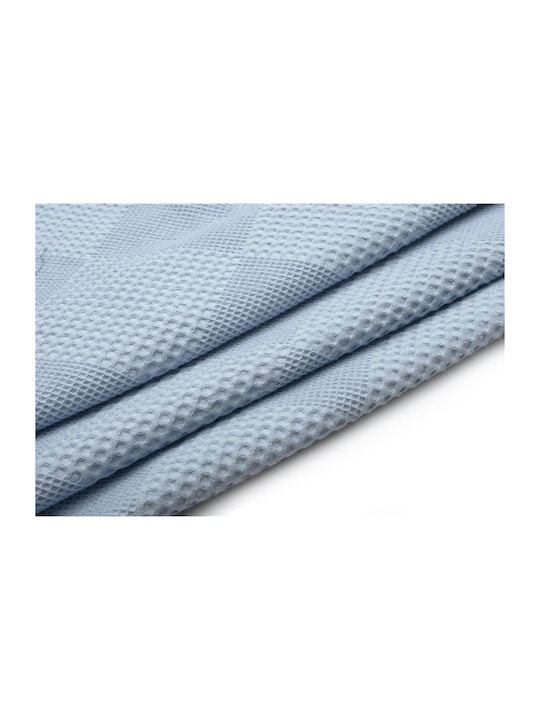 Dimcol Blanket Nursery Swaddling Blankets Waffle Blue 80x110cm.