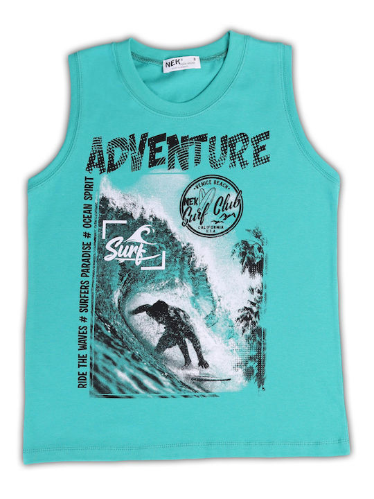 Nek Kids Wear Kids Clothing Sets with Turquoise Shorts 2 Pieces