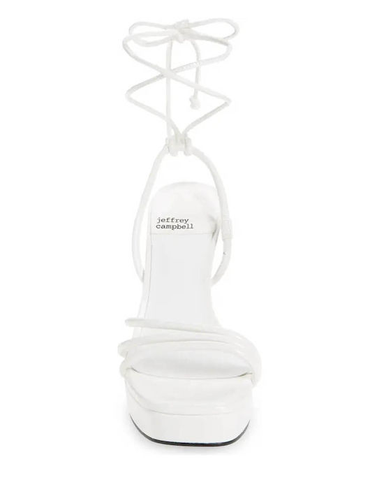 Presecco Leather Sandals White