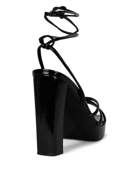 Presecco Leather Sandals Black