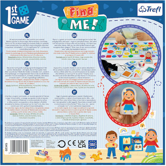Επιτραπέζιο Παιχνίδι Find me! 2+ Ετών (EN) Trefl