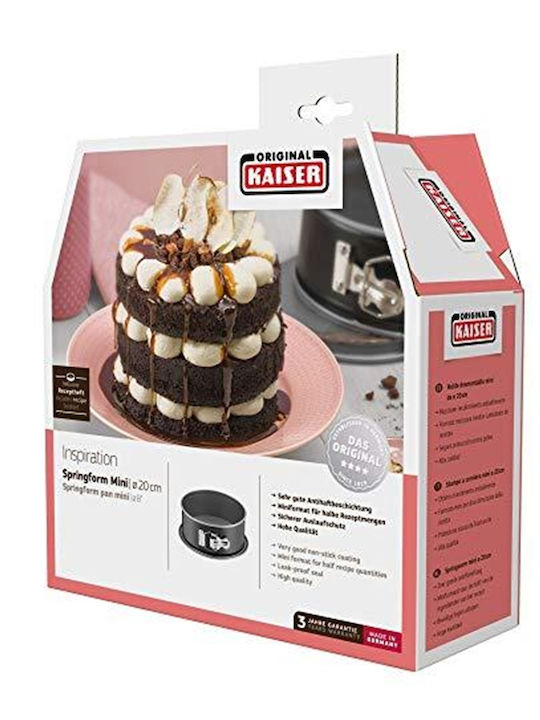 Kaiser Non-stick Aluminum Cake Baking Pan with Removable Bottom Inspiration 20x20cm