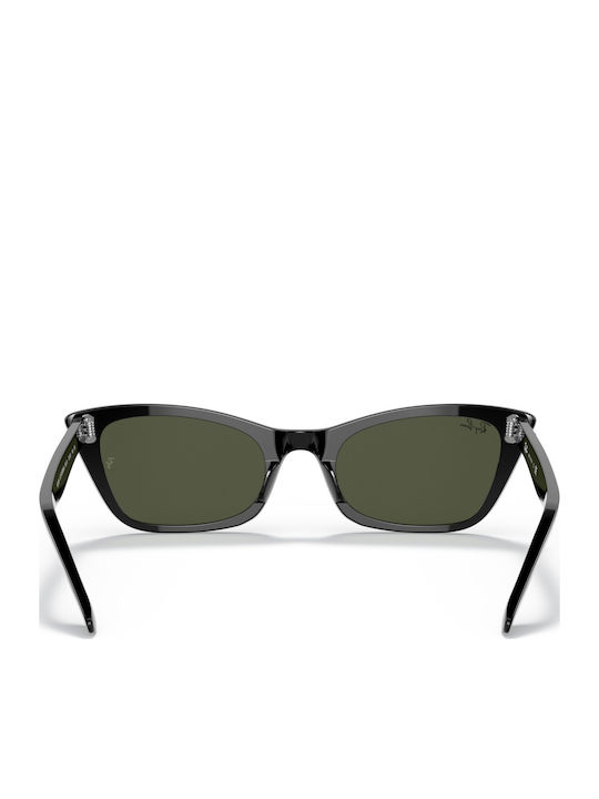 Ray Ban Lady Burbank Γυναικεία Γυαλιά Ηλίου με Μαύρο Κοκκάλινο Σκελετό και Πράσινο Φακό RB2299 901/31