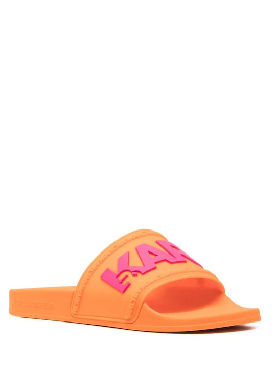 Karl Lagerfeld Frauen Flip Flops in Orange Farbe