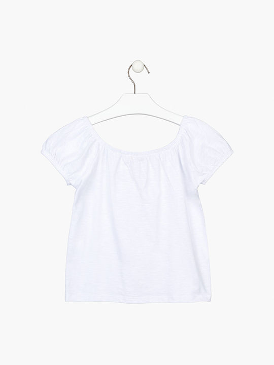 Losan Kids Blouse Short Sleeve White