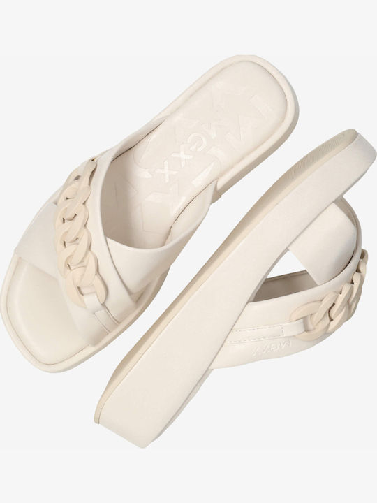Lexi Γυναικεία Σανδάλια Flatforms Λευκά
