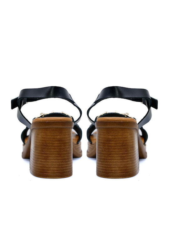 Leather Sandals Black