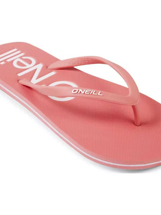 Profile Logo Frauen Flip Flops in Rosa Farbe
