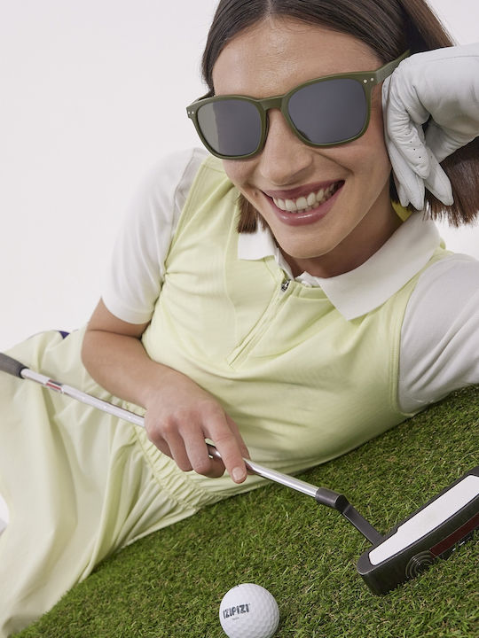 Izipizi Unisex Sunglasses with Plastic Frame Kaki Green