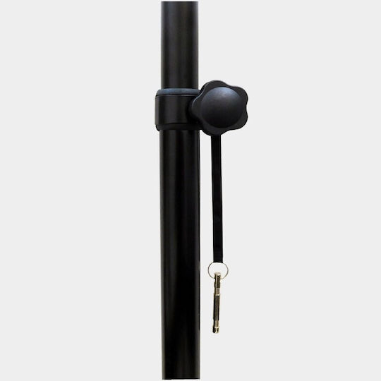 Audio Master Σωλήνας Σύνδεσης Ηχείων PA μέγιστου ύψους 130cm σε Μαύρο Χρώμα