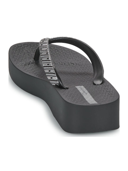 Mesh VIII Frauen Flip Flops mit Plattform in Schwarz Farbe