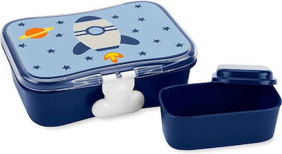 Skip Hop Rocket Kids Lunch Plastic Box 0.7lt Blue L17xW12.5xH4.5cm