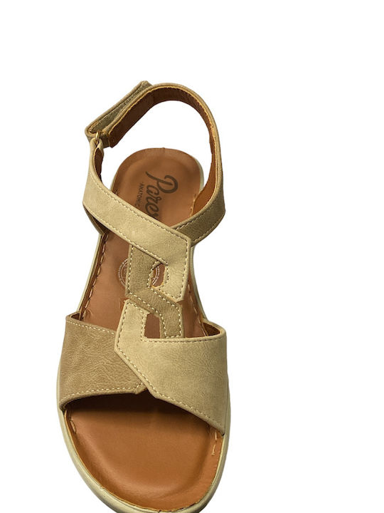 Parex Anatomic Women's Ankle Strap Platforms Khaki