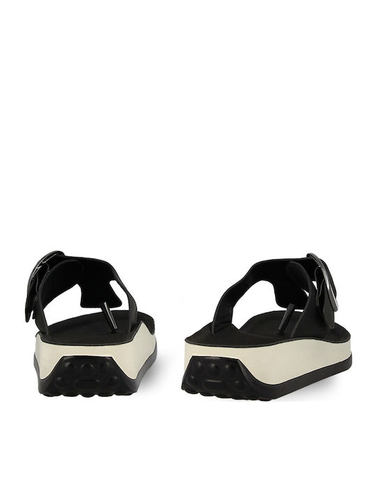Anatomic Women's Synthetic Leather Platform Shoes Black