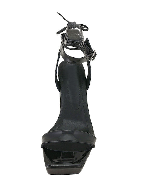 Souille Leather Sandals Black
