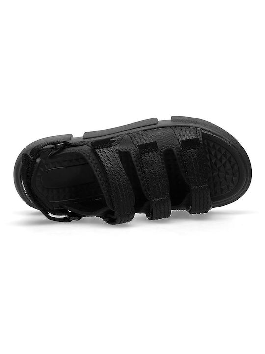 4F Damen Flache Sandalen in Schwarz Farbe