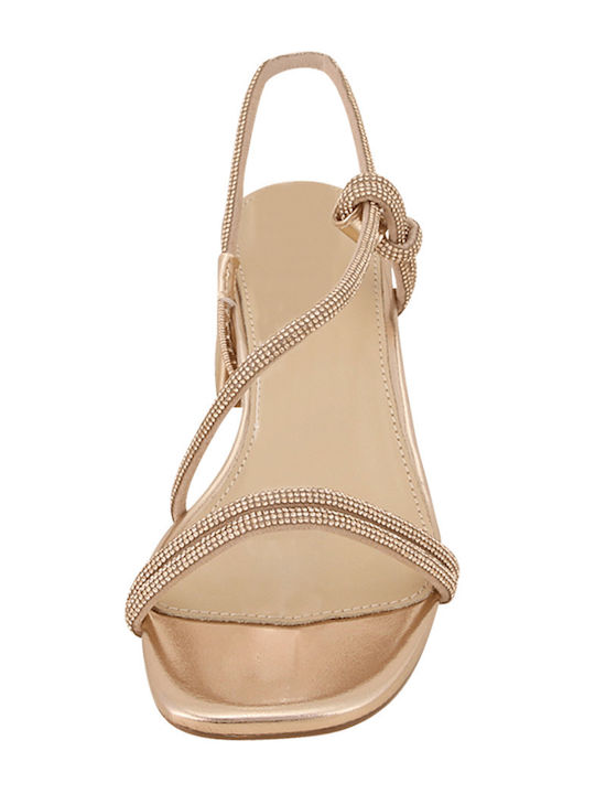 Stes Πέδιλα με Στρας rosegold