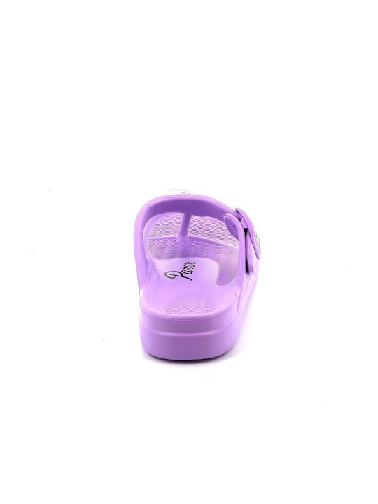 Women's Flip Flops in Purple Style